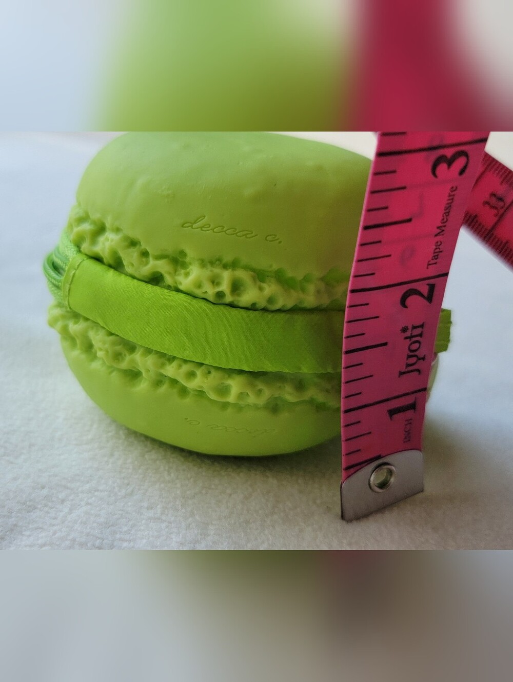 Lime Green Macaroon Coin Purse - Picture 5 of 5